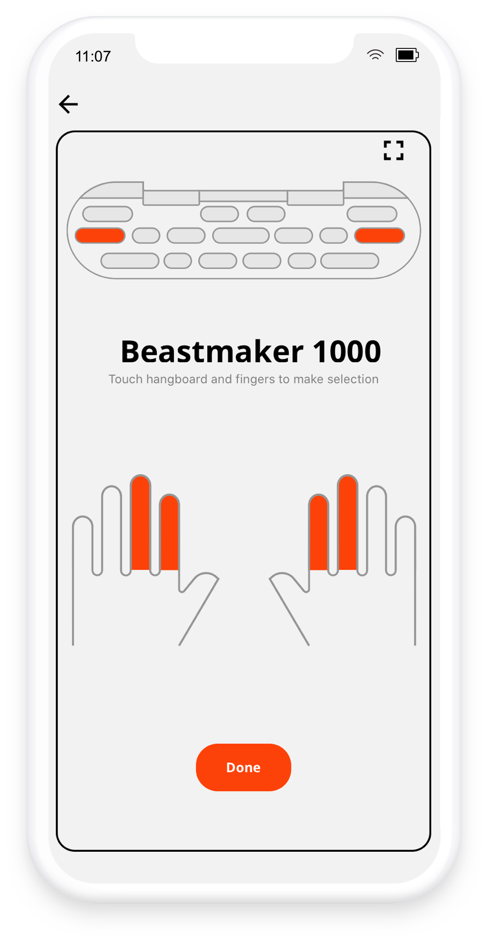 Hangboard screen shot